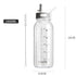 ActiveGear RO Large-capacity 1000ml sports water bottle with measuring scale and cleaning brush.