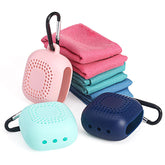 ActiveGear RO portable silicone suit with mini travel towels and carabiners in various colors.
